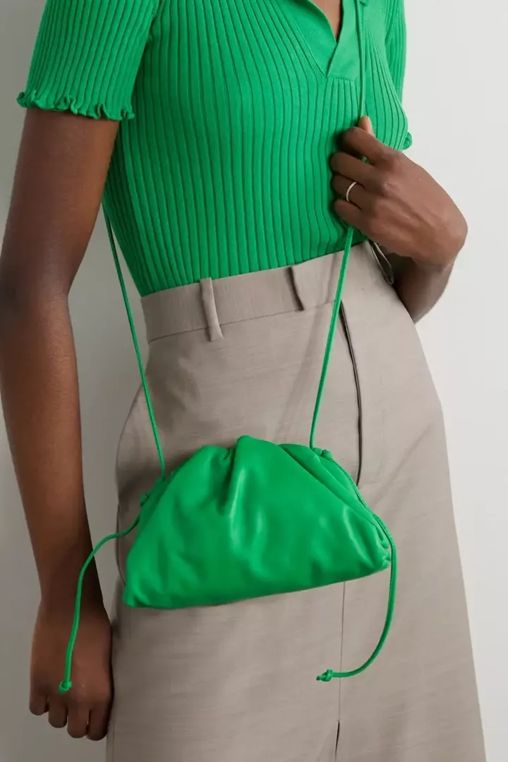 Bottega Veneta House Iconic Loop Intrecciato Leather Tie Shoulder Bag $2500